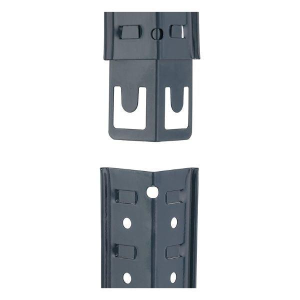 Polica metal-medijapan 180x120x45cm, 5x175kg antracit