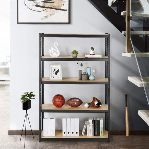 Polica metal-medijapan 180x120x45cm, 5x175kg antracit