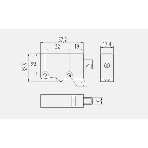 GTV Nosač kuhinjskih elemenata sa regulacijom D/L (par)