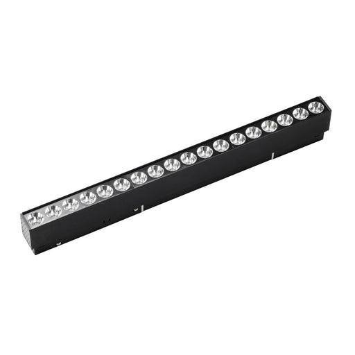 Magnetna šinska LED svetiljka tačkasta 18W, V47mm — crna