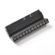 Magnetna šinska LED svetiljka tačkasta 12W, V108mm — crna