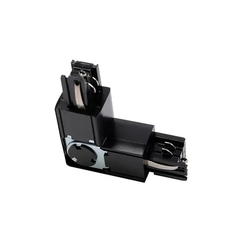 GTV LED X-RAIL konektor L 90° 101×101 mm prilagodljiv — crni