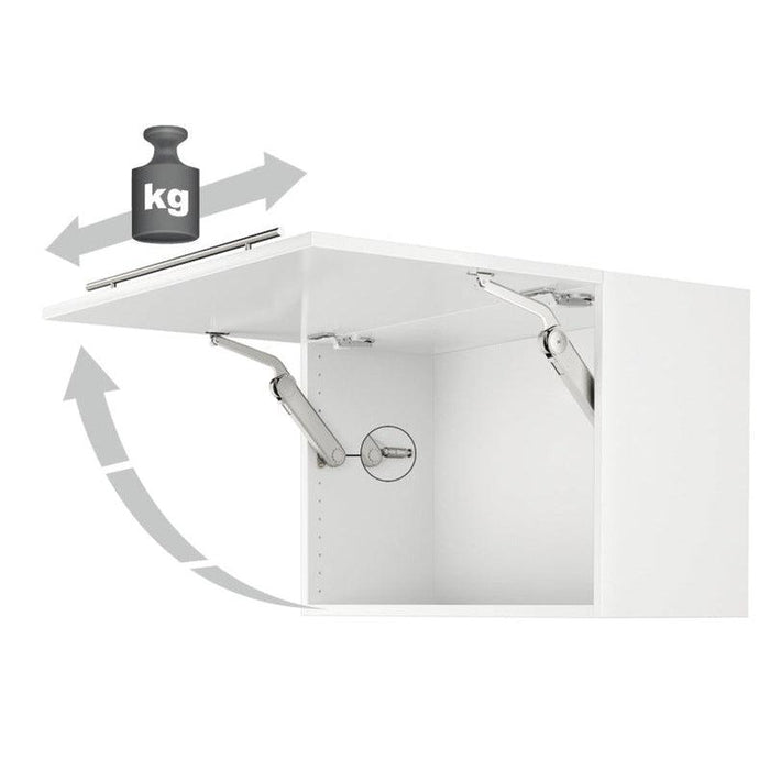Häfele Maxi Podizni Mehanizam za otklopna vrata od drva ili s aluminijskim okvirom širine okvira od preko 45 mm