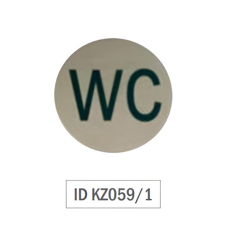 ID KZ059-1 samolepljiva pločica za vrata WC