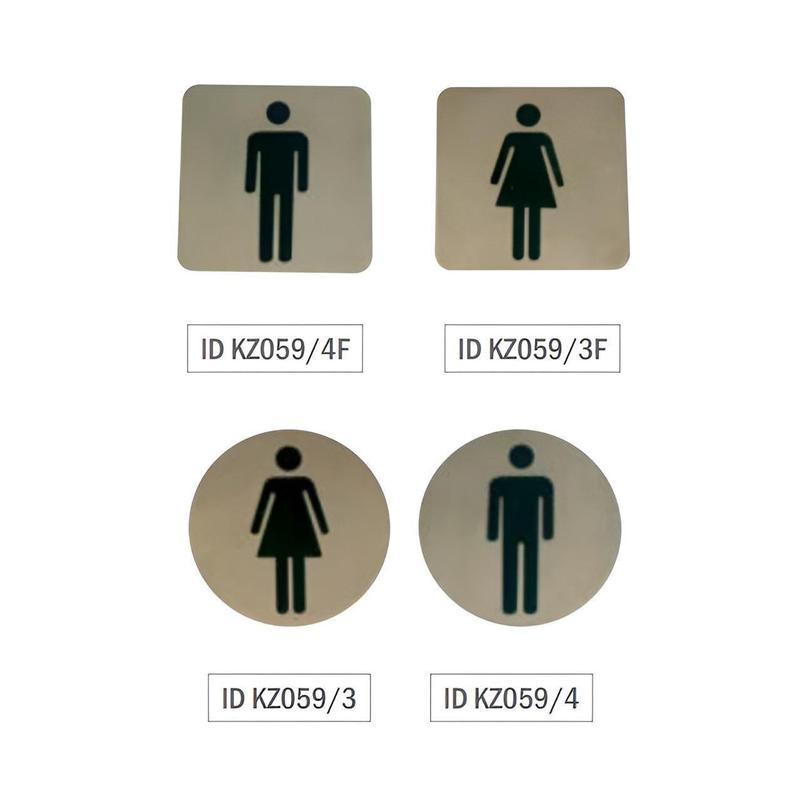 ID KZ05 samolepljiva pločica za vrata Ž/M