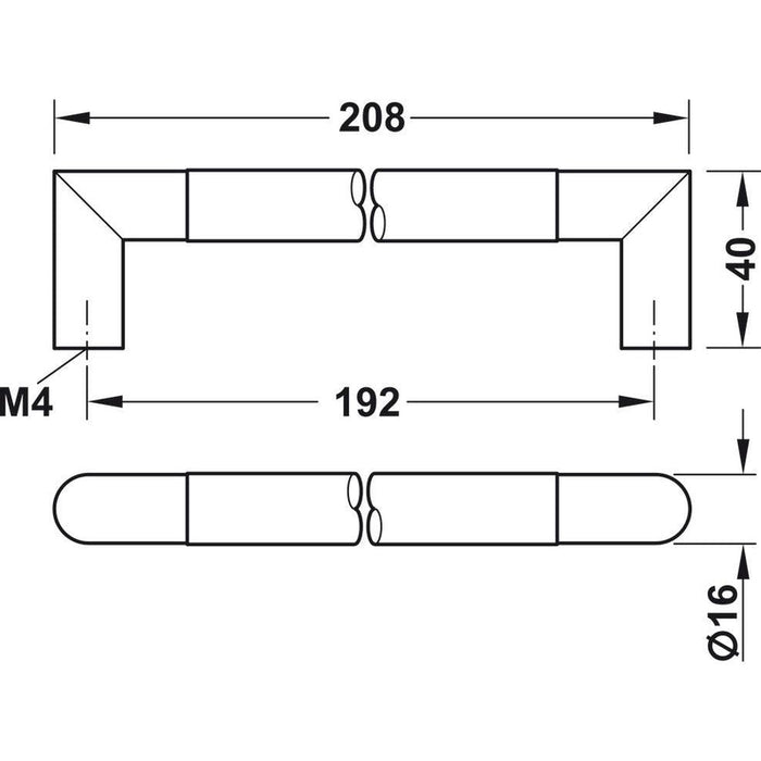 HÄFELE 194.01 RUČICE ZA NAMEŠTAJ
