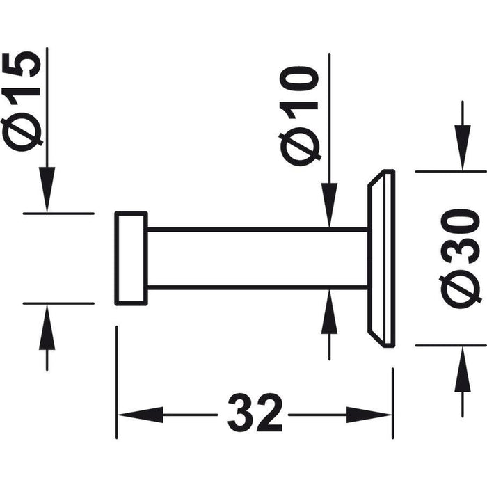 HÄFELE Garderobna kuka 844.72.030