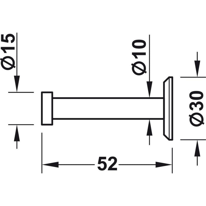 HÄFELE Garderobna kuka 844.72.030