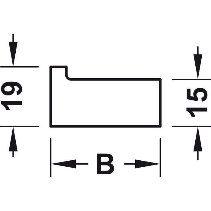 HÄFELE Garderobna kuka 844.73.002