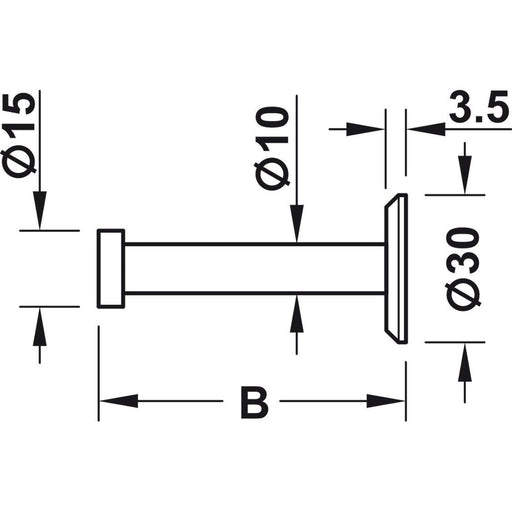 HÄFELE Garderobna kuka 844.72.030