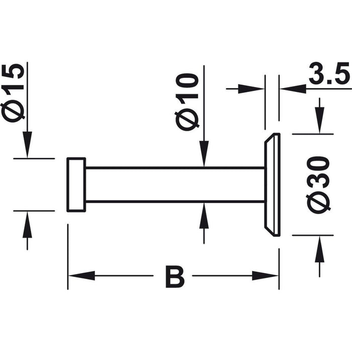 HÄFELE Garderobna kuka 844.72.030