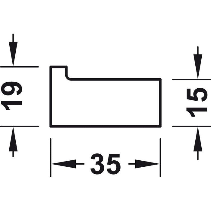 HÄFELE Garderobna kuka 844.73.002