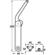 Häfele Maxi Podizni Mehanizam za otklopna vrata s aluminijskim okvirom 20 mm