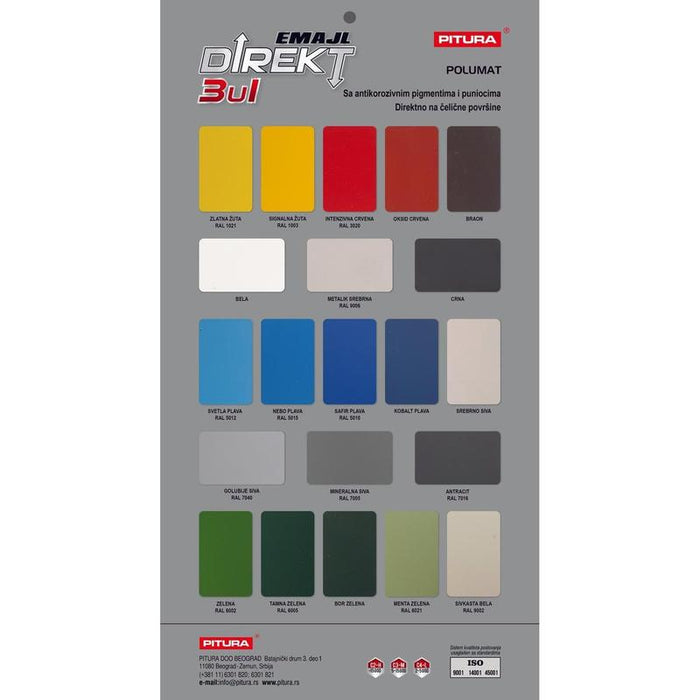 EMAJL DIREKT 3u1- Safir plava (RAL 5010)