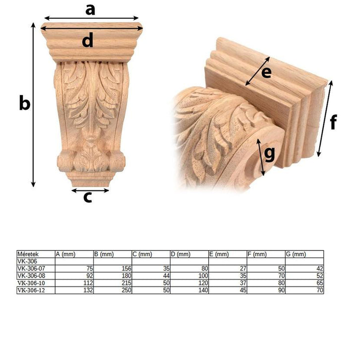 Rezbareni kapiteli od drveta VK-306