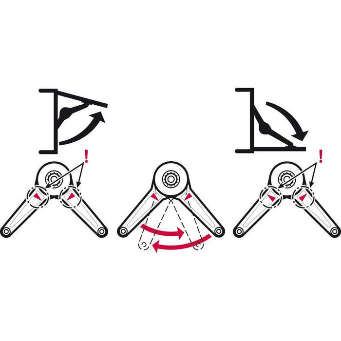 Häfele Podizni mehanizam Duo Forte set za drvene ili široke aluminijumske frontove