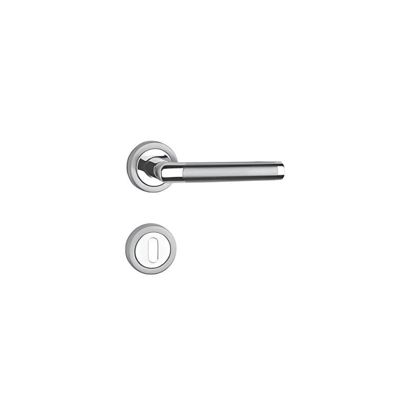 ECONOMIC KVAKA SA ROZETOM ZA VRATA OD INOX-a MODEL 004/ INOX BICOLOR