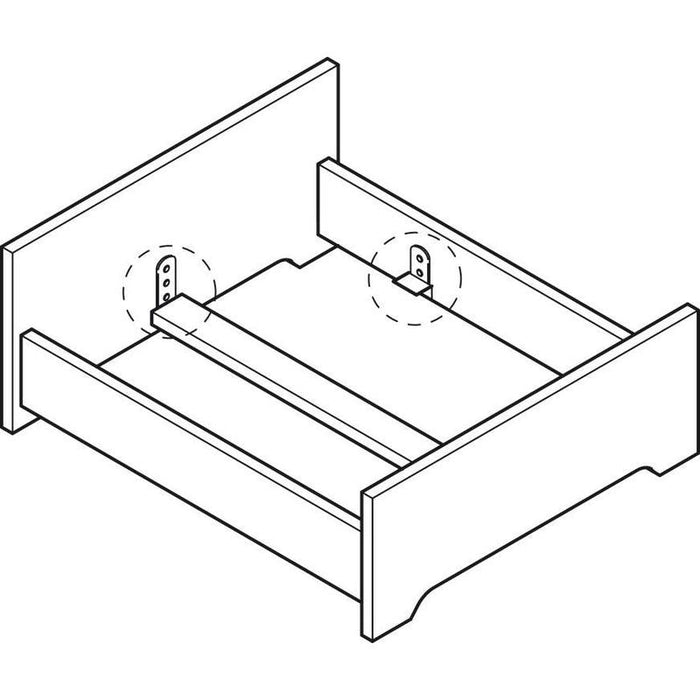 Spojni element kreveta HS za nosač srednje grede i nosač letvičaste podnice