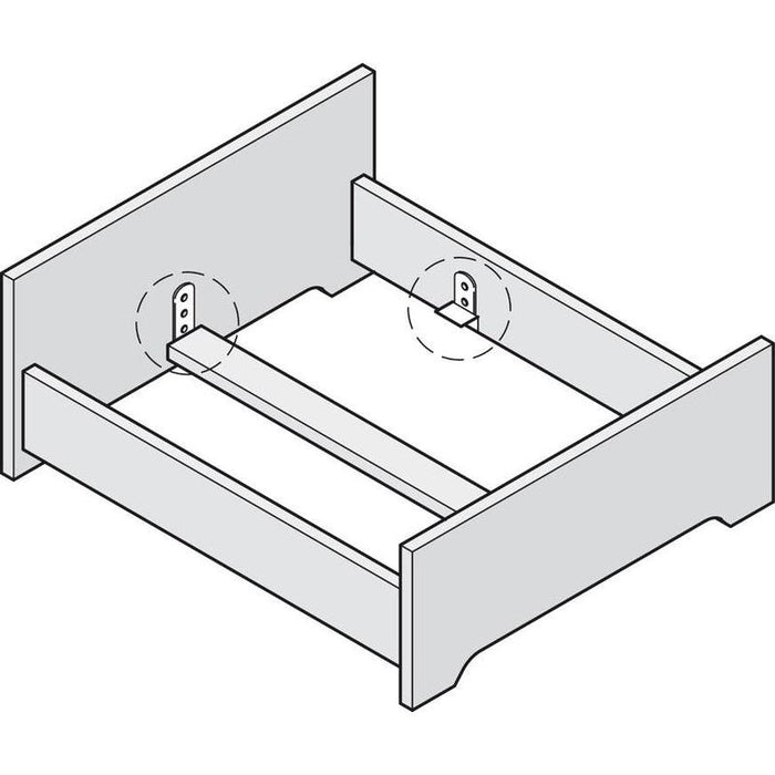 Spojni element kreveta HS za nosač srednje grede i nosač letvičaste podnice