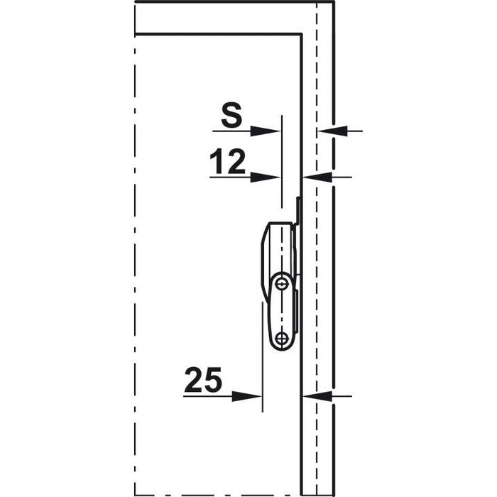 Häfele Podizni mehanizam Duo Forte set za drvene ili široke aluminijumske frontove