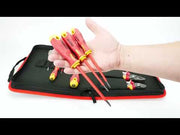 Video: FELO Set dielektričnih alata Ergonic VDE sa kleštima i testerom 11 kom — prikaz proizvoda