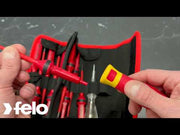 Video: FELO Set dielektrični alata Belt Bag E-Smart slim VDE — prikaz proizvoda
