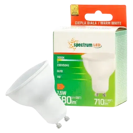 LED Sijalica GU10 toplo bela 7,5W