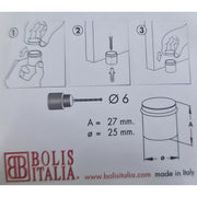 Odbojnik za vrata ø25 mm (2 kom.)