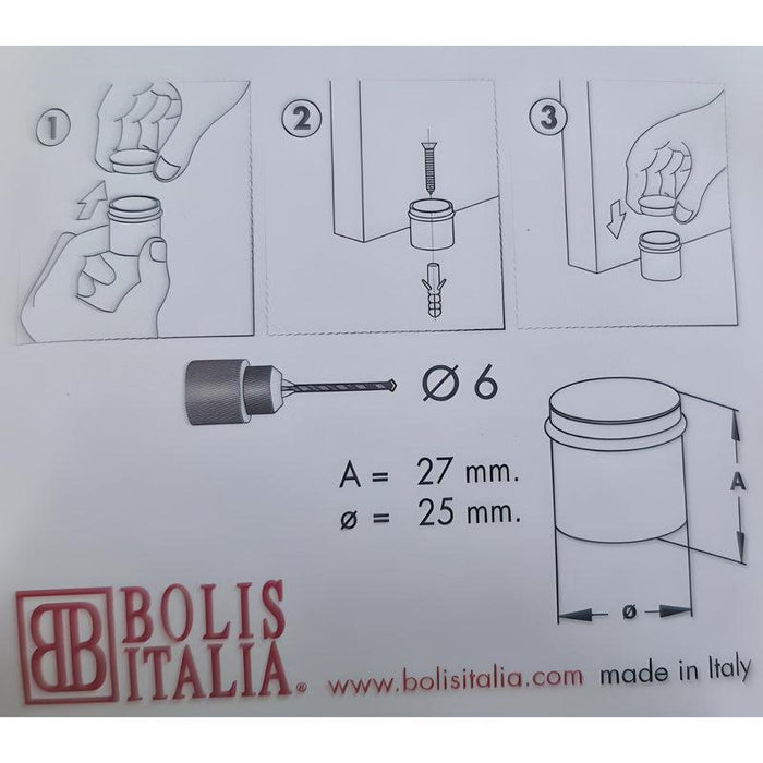 Odbojnik za vrata ø25 mm (2 kom.)