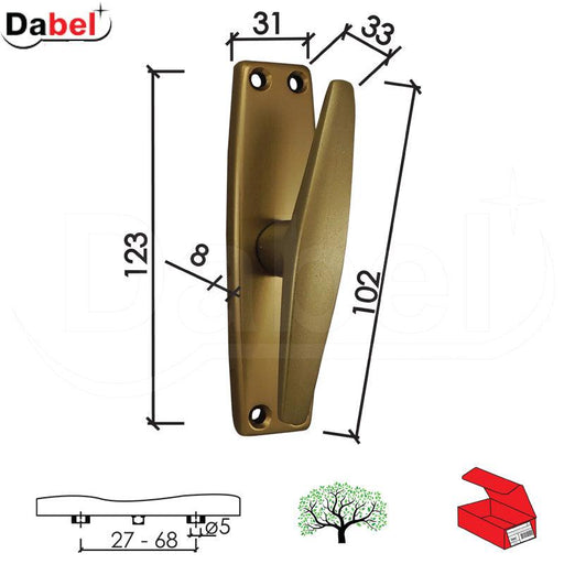 RUČICA ZA PROZORE TRIB-P F4