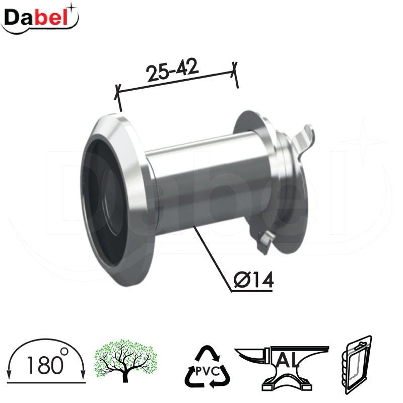 Špijunka za vrata ŠP4033 Hr fi14/25-42mm/180° 180stepeni DBP1