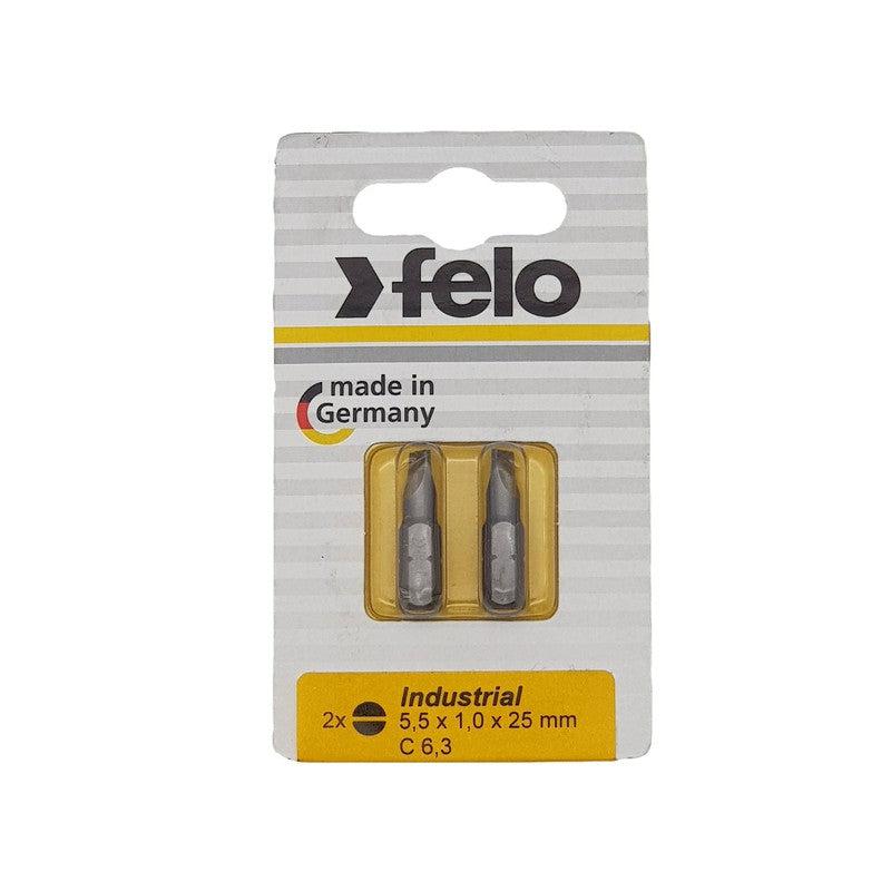 Bit Felo Industrial slot SL5,5 x 25 02052036 2 kom u blisteru