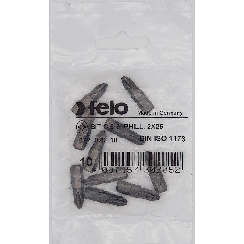 Bit Felo Industrial Phillips PH2 x 25 02202010