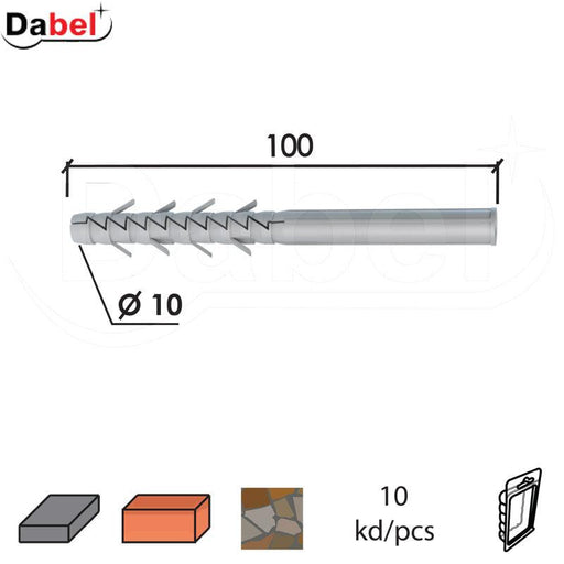 Tipl N Siva fi 10mm (10kom) DP2