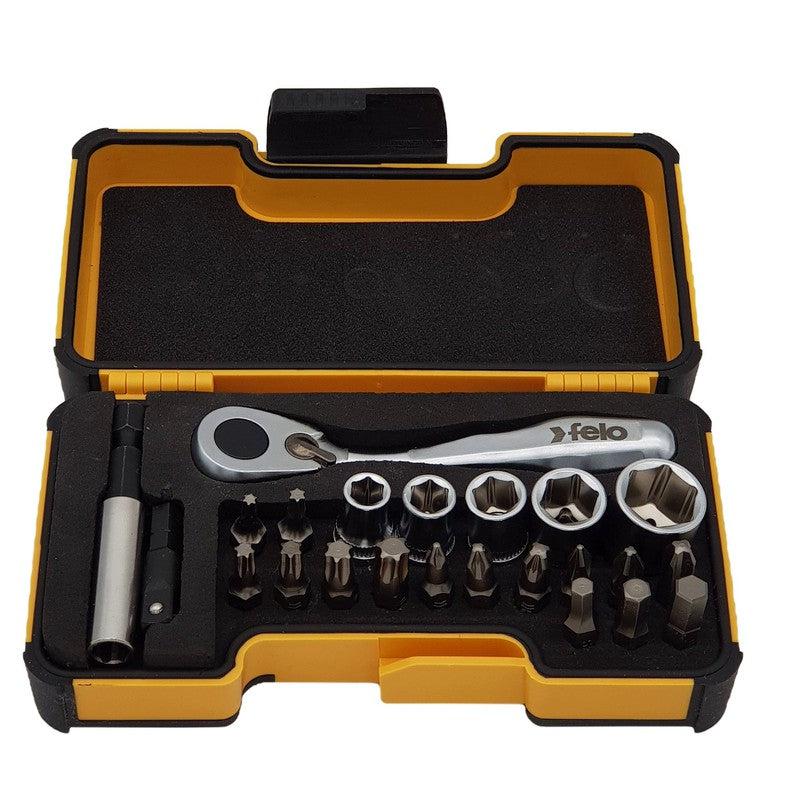Set alata Felo XS-Strongbox XS 23 sa mini čegrtaljkom PH/PZ/HEX/TX/SW 05772306 23 kom
