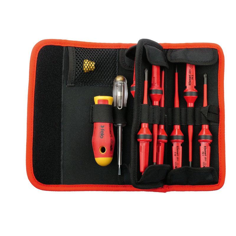 Set dielektrični alata Felo Belt Bag E-Smart slim VDE SL/PH/PZ/TX 06381204 12 kom