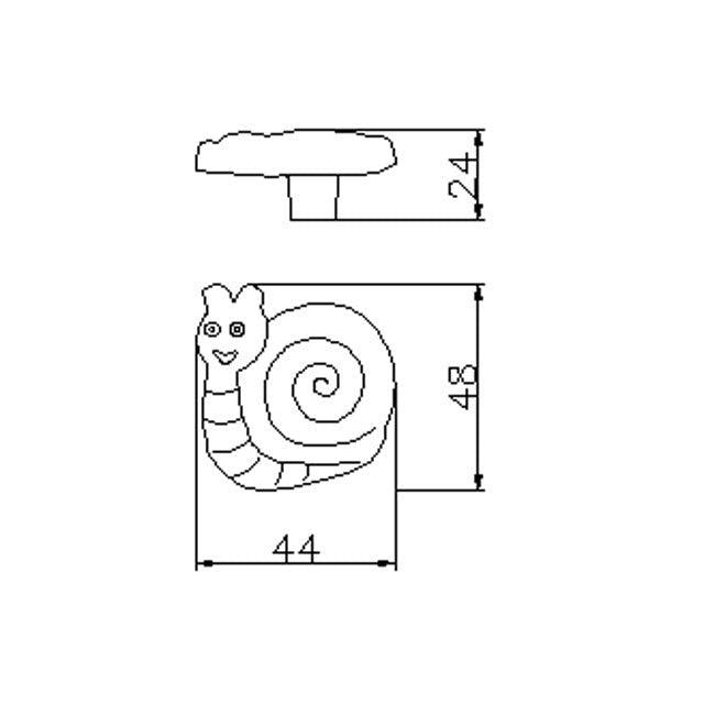 Ručica H152-44 RU8 PUŽ