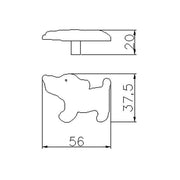 Ručica 1885-56 ZN50 PAS