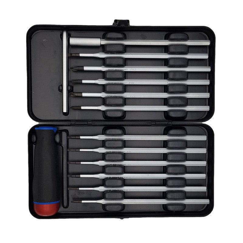 Set Felo Nm-Box sa moment šrafciger 1,5-3,0 Nm i nastavci SL/PH/PZ/TX/TX+ 10099216 13 kom