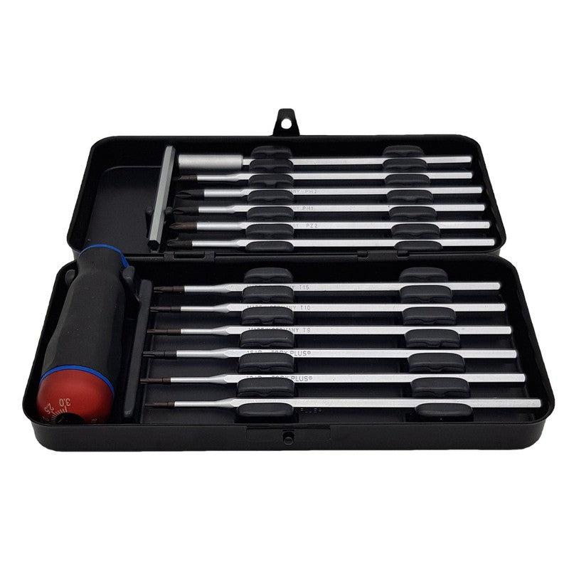 Set Felo Nm-Box sa moment šrafciger 1,5-3,0 Nm i nastavci SL/PH/PZ/TX/TX+ 10099216 13 kom