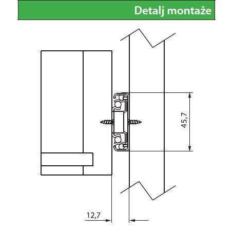 KLIZAČI TELESKOPSKI FGV H=45mm
