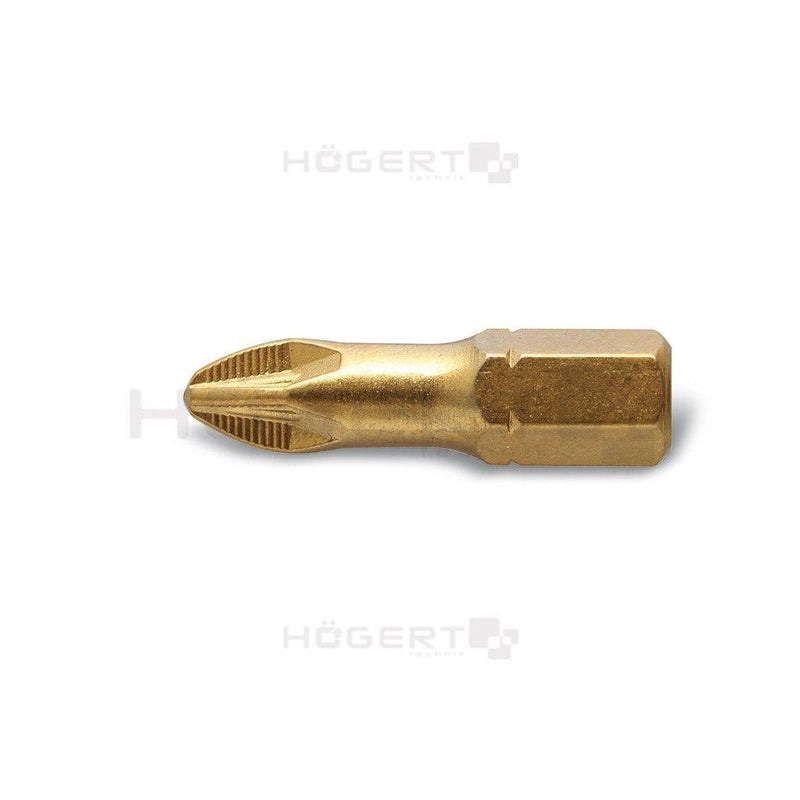 HÖGERT PZ2 bit 25mm - hrapav prihvat presvučen titanom
