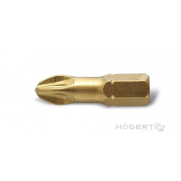 HÖGERT PZ3 bit 25mm - hrapav prihvat presvučen titanom