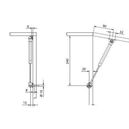 FGV AERO LIFT- gasni amortizer na gore