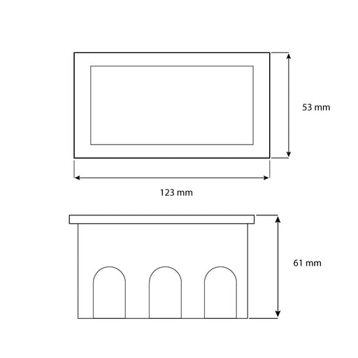 Ugradna zidna LED lampa 1.5W