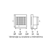 Izduvni ventilator 100mm