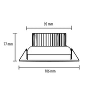 Ugradna LED lampa 10W hladno bela