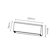 Zidna LED lampa 4W