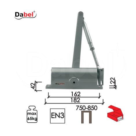 Zatvarač za vrata 4027 Silver 182(162)x42(22)mm 45-65kg Q