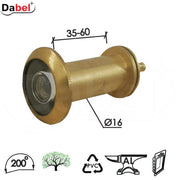 Špijunka za vrata ŠP4033 fi16/35-60mm/200˚ 200 stepeni DBP1